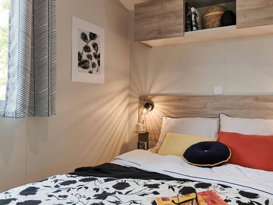 Camping la Vallée - Mobilheim 6 personen - Comfort | 3 Schlafz. | 6 Pers. | Erhöhte Terrasse | Klimaanlage | Tv in Saint-Sauveur-de-la-Mer, Lisieux und Umgebung