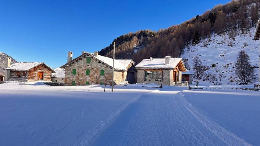 Chalet für 4 Personen, mit Terrasse und Garten, mit Haustier im Engadin