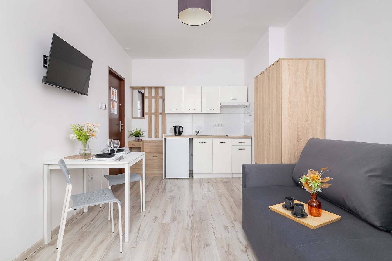 Całe studio, Francuska 31 Katowice | Cosy Studio in City Center in Katowice, Śląsk