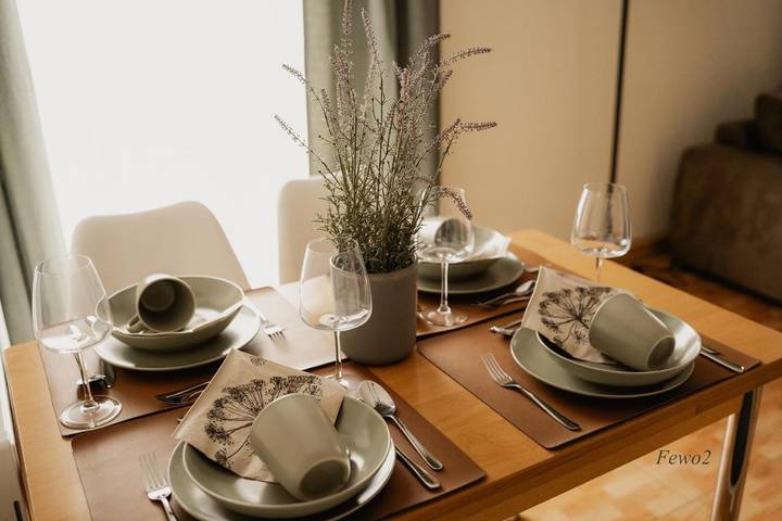 Ferienwohnung für 2 Personen, mit Terrasse und Garten