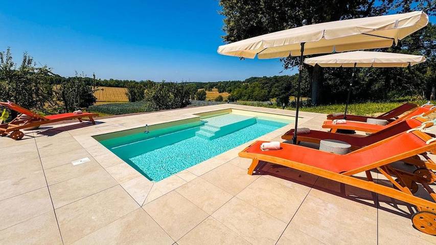 Location de vacances pour 6 personnes, avec piscine ainsi que jardin et vue à Molières - 4