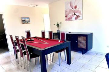 Gîte pour 6 personnes, avec jardin ainsi que piscine et balcon à Le Crès
