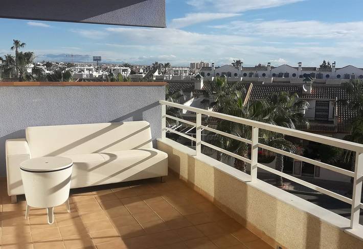 Vakantieappartement voor 4 personen, with kinderzwembad and whirlpool as well as balkon in Orihuela Costa