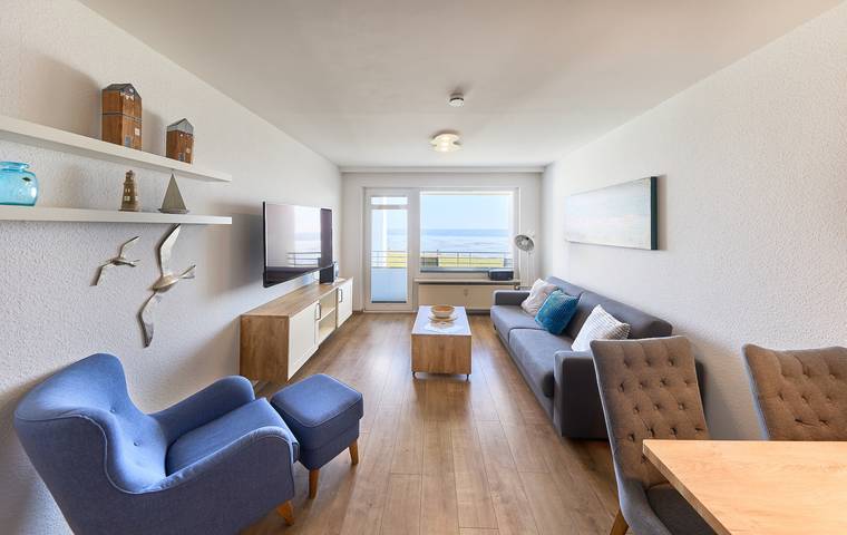 Ferienwohnung für 3 Personen, mit Ausblick und Balkon in Grimmershörn - 3