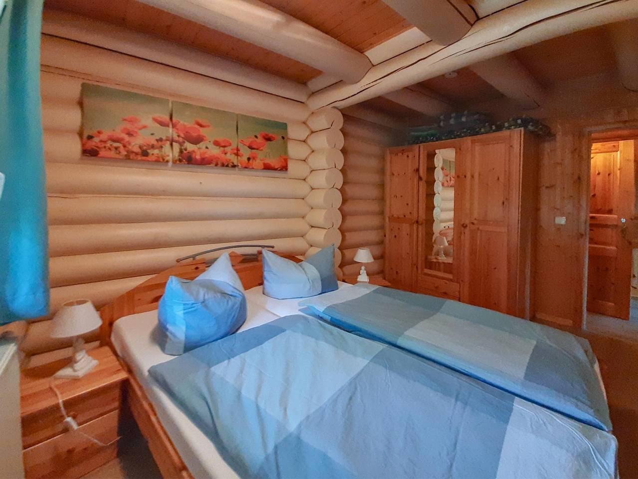 Gemütliches Holzstammhaus mit Garten im Harz in Dankerode, Harzgerode
