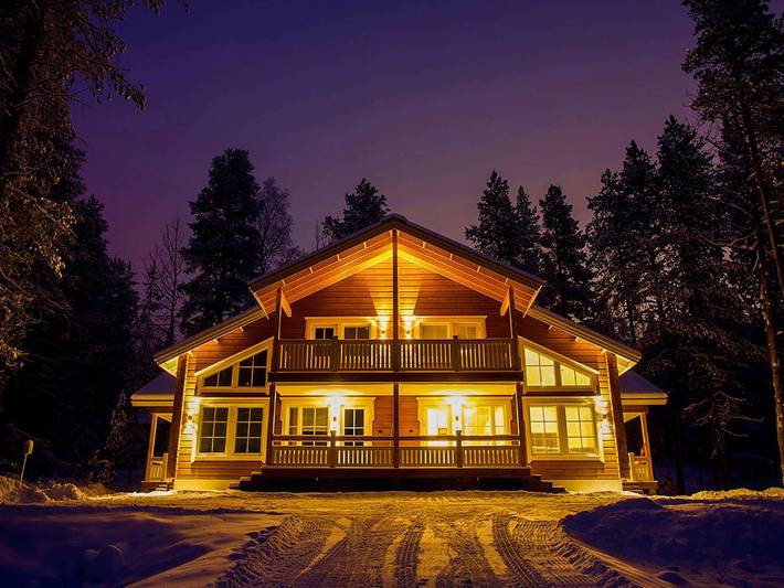 Log cabin for 9 people in Levi