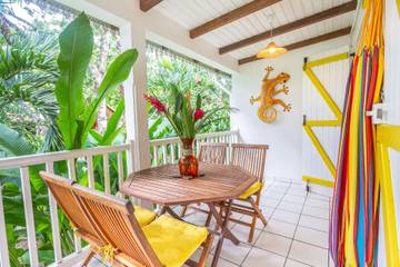 Cottage pour 4 personnes, avec jardin à Deshaies