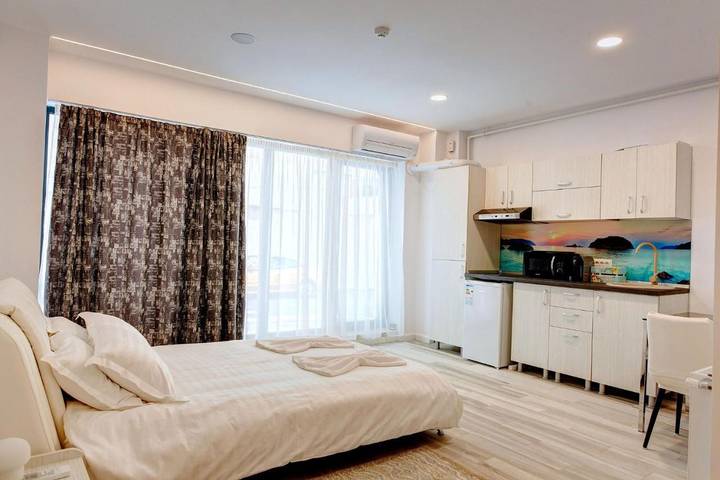 Appart’hôtel pour 2 personnes, avec balcon