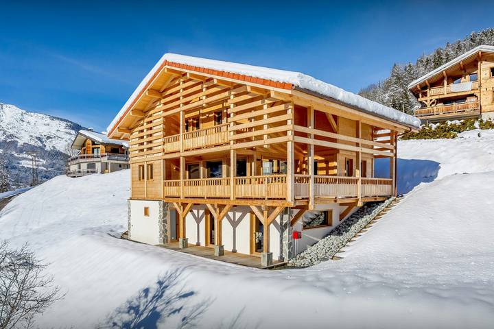 Chalet pour 10 personnes, avec Balcon ainsi que Terrasse et Jardin à Manigod - 3