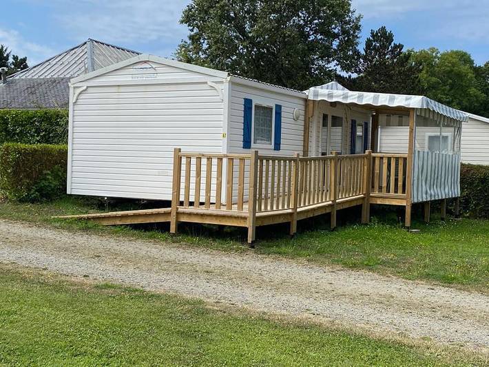 Flower Camping de La Grande Lande - Mobilheim 4 personen - Mobilheim für Personen mit eingeschränkter Mobilität- 2Ch 1Sdb-Tv in Moëlan-sur-Mer, Quimper und Umgebung