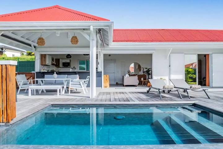 Villa pour 4 personnes, avec piscine ainsi que vue et jardin dans Marie-Galante - 3