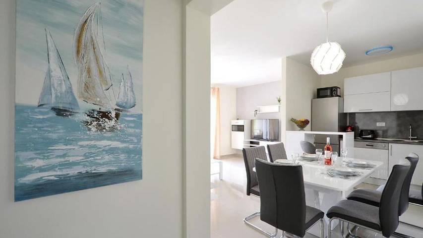 Ferienwohnung für 5 Personen, mit Balkon, mit Haustier in Trogir