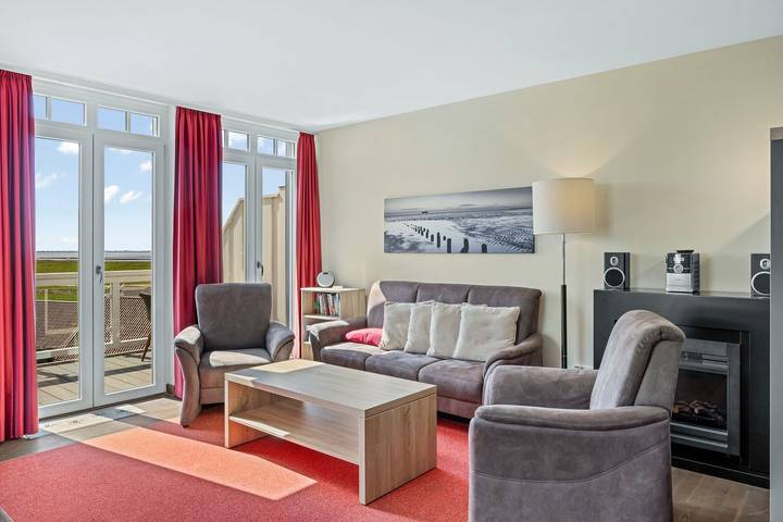 Ferienwohnung für 4 Personen, mit Sauna und Ausblick sowie Balkon an der Wurster Nordseeküste - 2