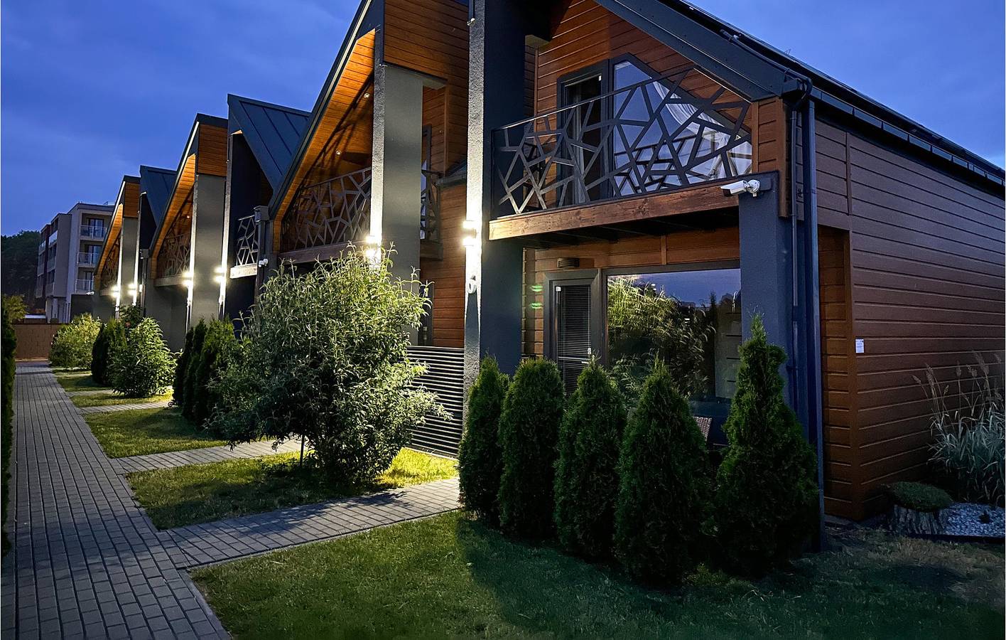 Ferienhaus für 4 Personen mit Terrasse in Sarbinowo, Powiat Koszaliński