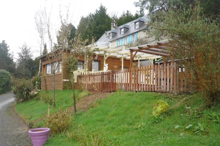 Maison de vacances pour 4 personnes, avec Balcon et Terrasse ainsi que Jardin et Vue sur le lac
