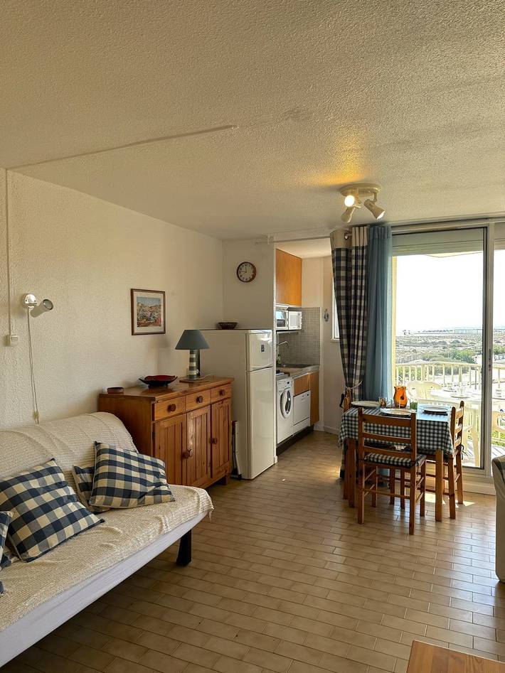 Studio für 3 Personen, mit Balkon/Terrasse und Terrasse in Le Barcarès - 3