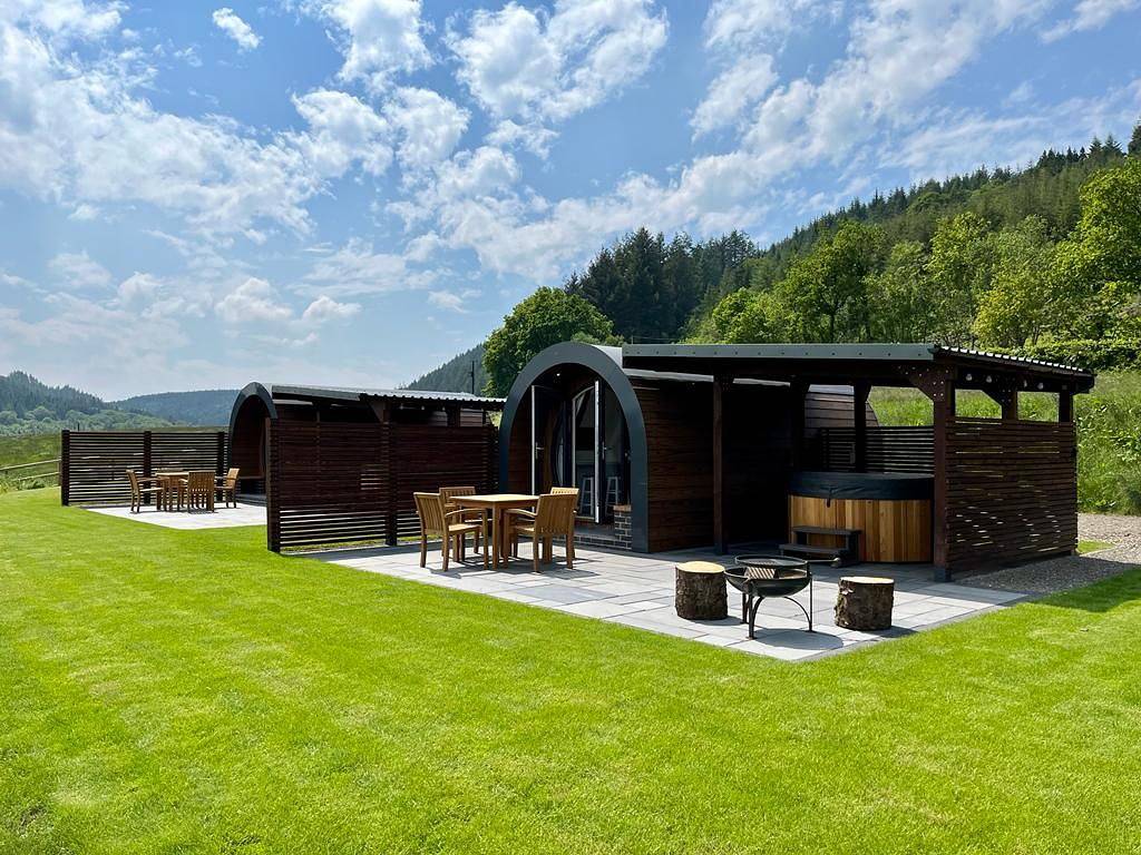 Glamping für 4 Personen mit Whirlpool in Powys