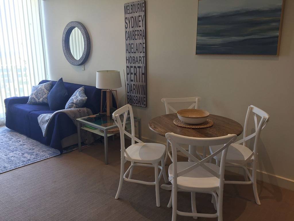 Ganze Wohnung, Horizont-Ansicht am Glenelg Strand in Adelaide, South Australia