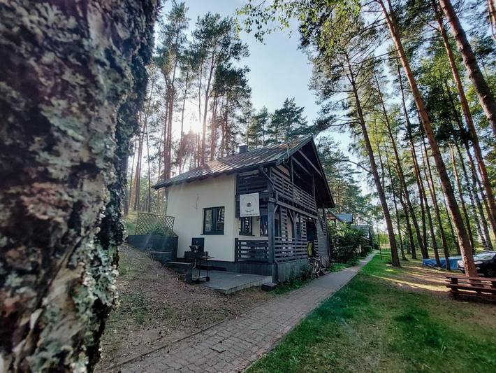 Domek letniskowy dla 4 osób, z widok i ogród w Bory Tucholskie