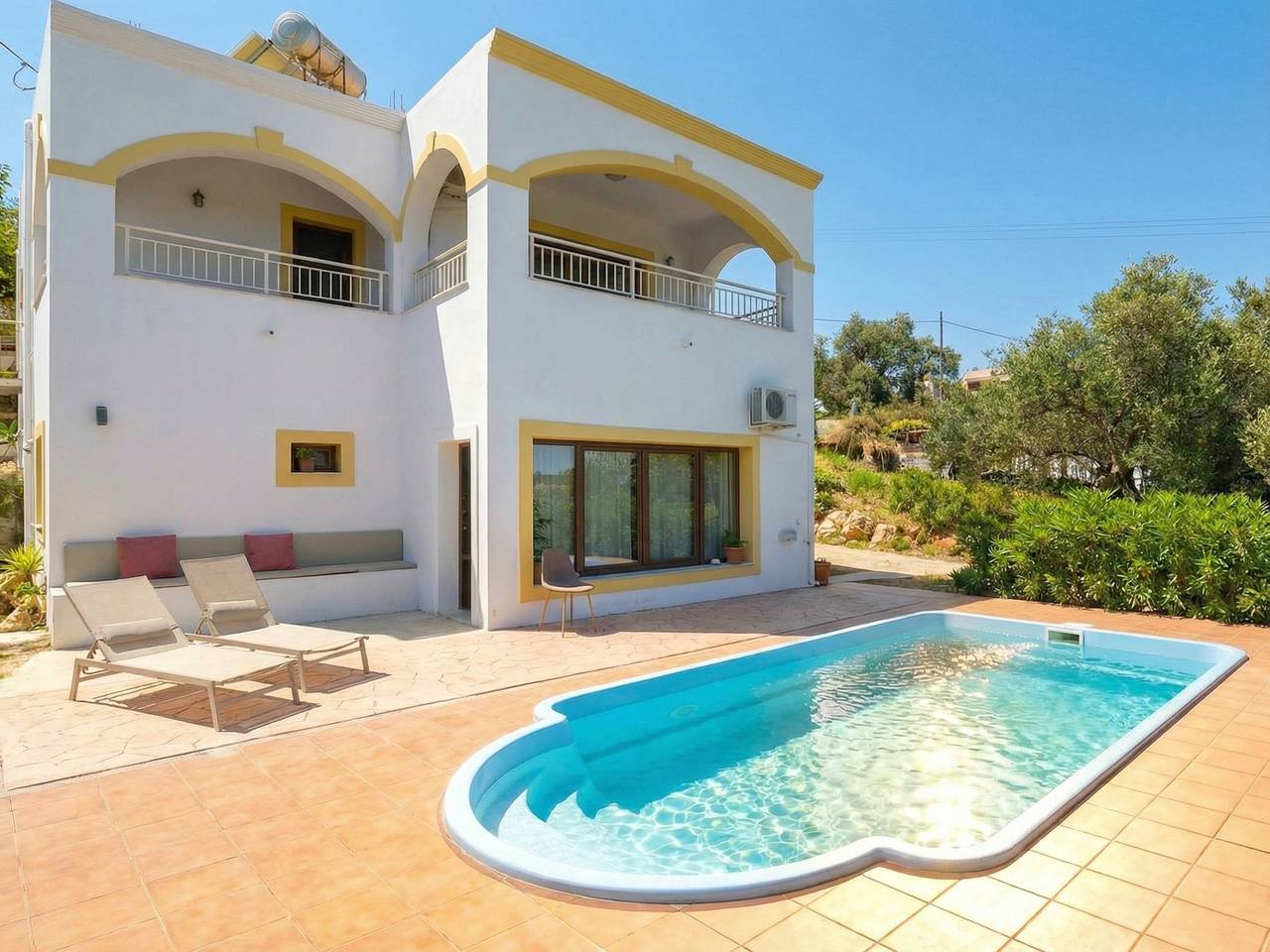 Villa Anafoufou Afionas with private heatable pool in Korfu