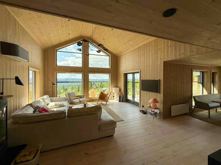 Neue Hütte mit Ski-in/Ski-out in der Nähe der Birkenloipes in Åmot