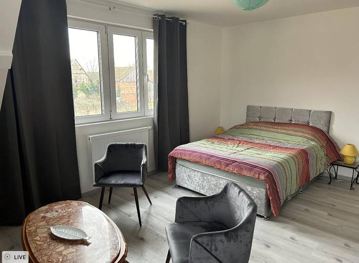 Gîte pour 2 personnes, avec Jardin à Guémar