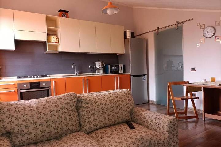 Ferienwohnung für 2 Personen, mit Terrasse und Garten sowie Ausblick