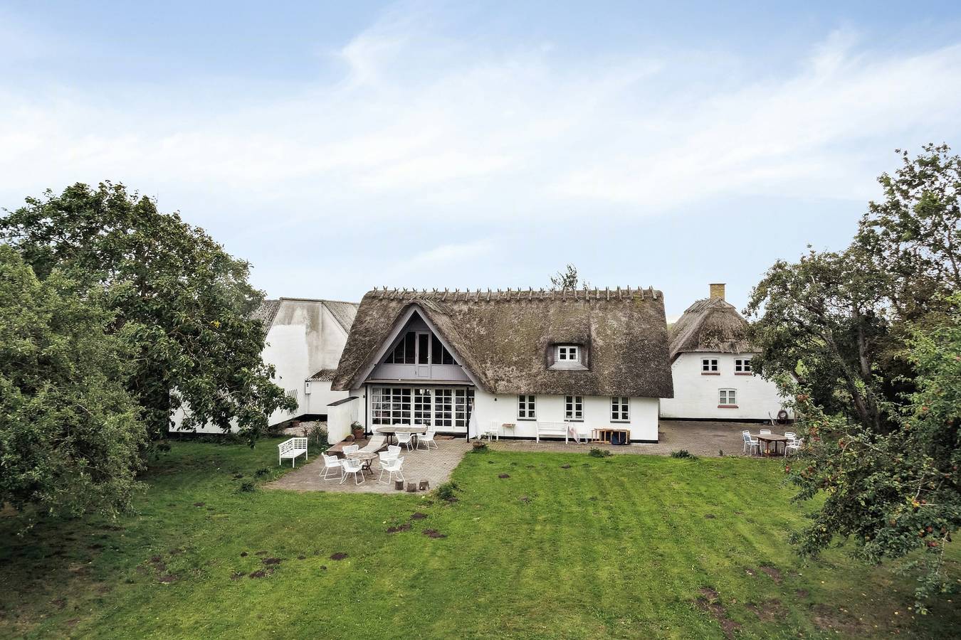 An der Bucht steht ein wunderschönes strohgedecktes Haus in Nørre Aaby, Kleiner Belt
