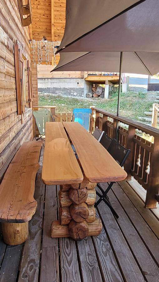 Chalet pour 11 personnes, avec piscine et vue ainsi que balcon et sauna dans La Joue du Loup - 4