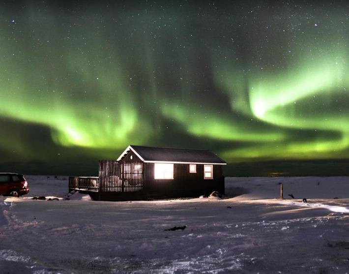 Cabaña para 4 personas, con terraza y vistas en Islandia