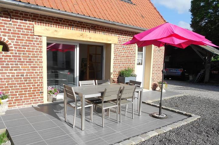 Gîte pour 5 personnes, avec terrasse dans le Pas-de-Calais
