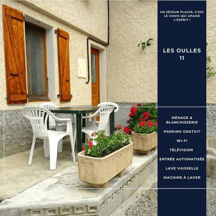 Gîte pour 4 personnes, avec terrasse à La Chapelle-en-Valgaudémar