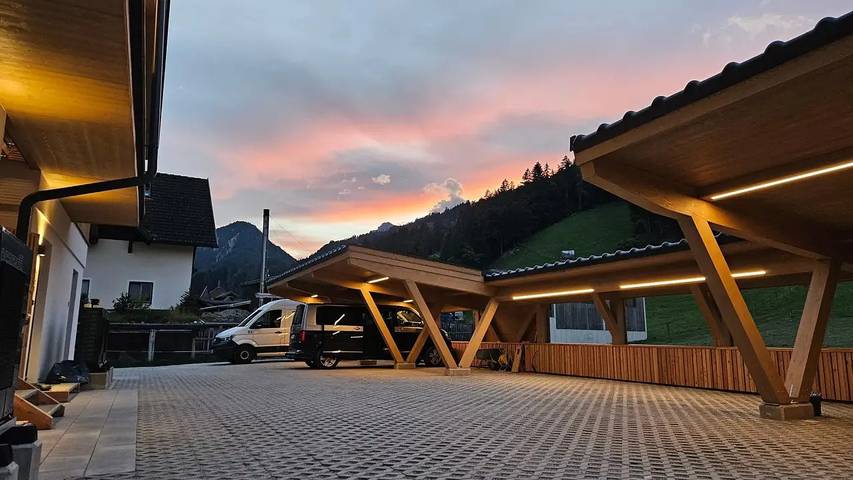 Hütte für 8 Personen, mit Sauna und Balkon sowie Garten in Haus - 4