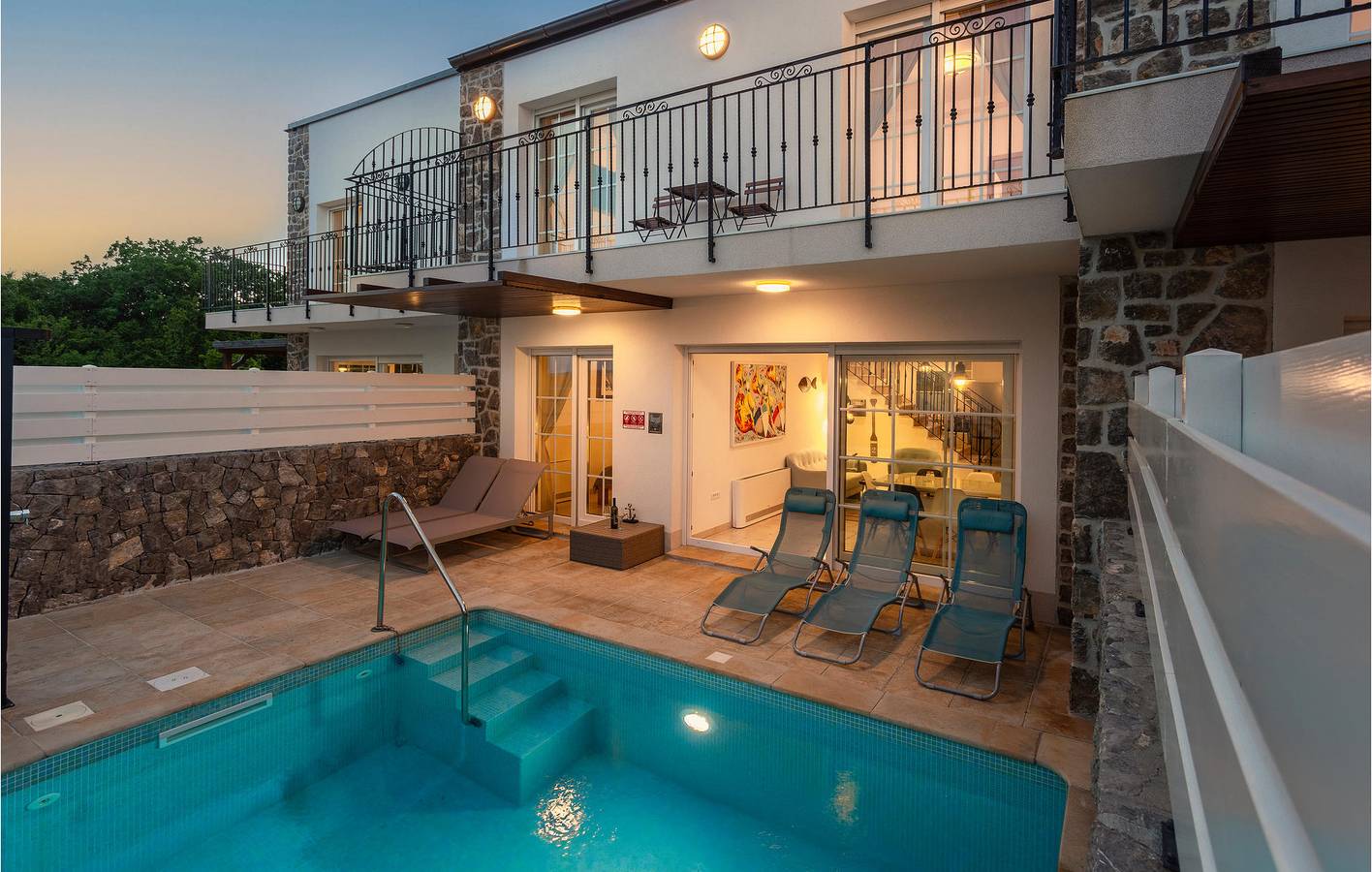 Ferienhaus für 6 Personen mit Terrasse in Kornic, Krk