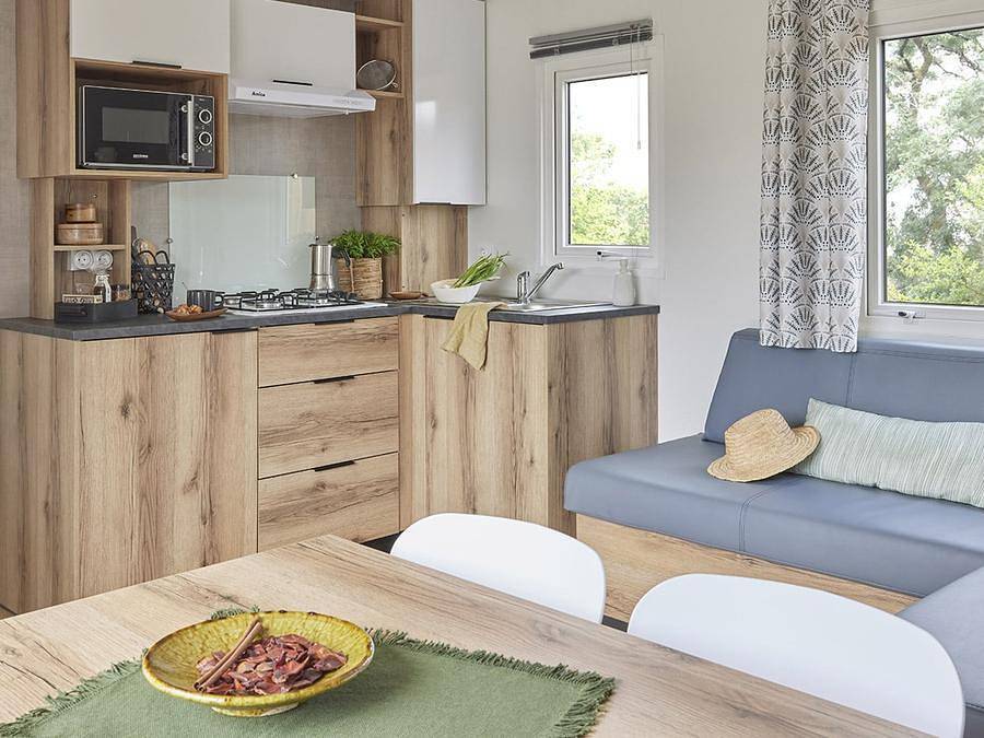 Camping Le Ragis - Mobilhome 8 personas - Premium 4 dormitorios - 2 cuartos de ducha con aire acondicionado y lavavajillas in Challans, Valle del Loira