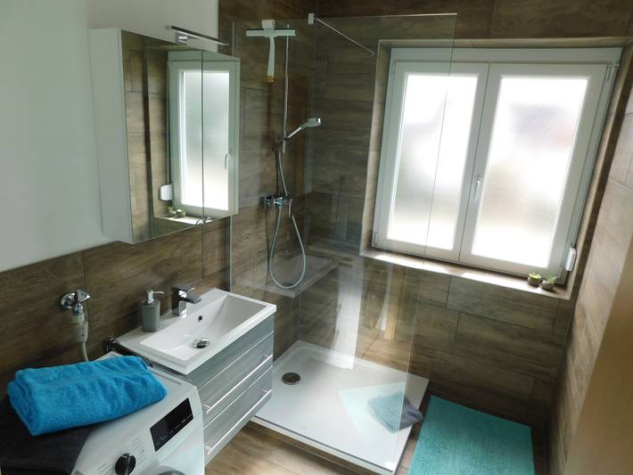 Ganze Ferienwohnung, Ferienwohnung Am Kirchberg - Ferienwohnung 55qm, 1 Schlafzimmer, max. 2 Personen in Sonnenbühl, Albsteig Etappe 11