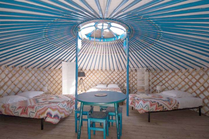 Tente pour 5 personnes, avec vue et jardin, animaux acceptés dans les Hautes-Pyrénées - 3