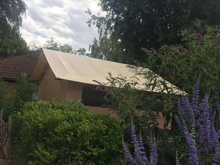 Camping La Sole - Wohnzelt auz holz 5 personen - Victoria Ohne Sanitäre Einrichtungen in Puybrun, Lot