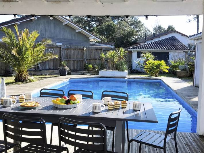 Villa pour 8 personnes, avec terrasse et piscine à Mimizan - 2