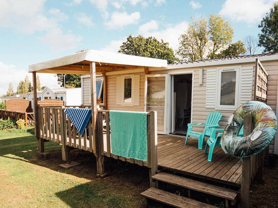 Camping Kerscolper  - Mobilheim 6 personen - 3 Schlafzimmer - 6 Personen in Fouesnant, Quimper und Umgebung