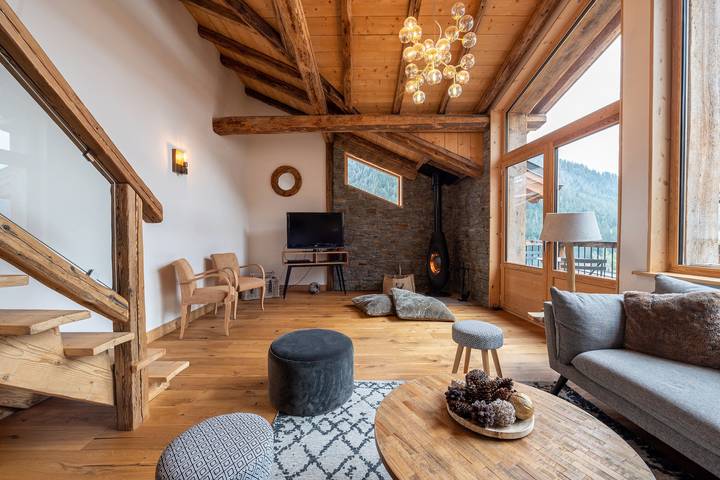 Chalet "Alouette" avec terrasse privée, 2 balcons et Wi-Fi in Champagny-en-Vanoise, Massif de la Vanoise