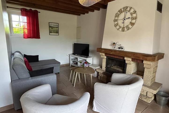 Location de vacances pour 6 personnes, avec jardin à Bec-de-Mortagne