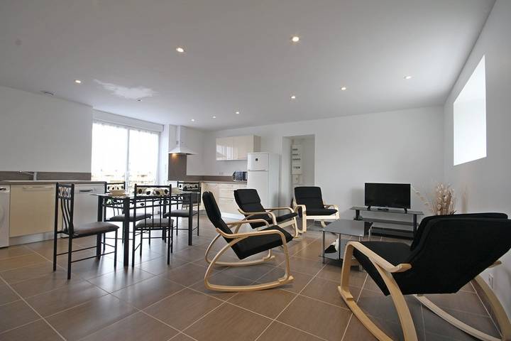 Gîte pour 4 personnes, avec Terrasse ainsi que Jardin et Vue à Baden (France)