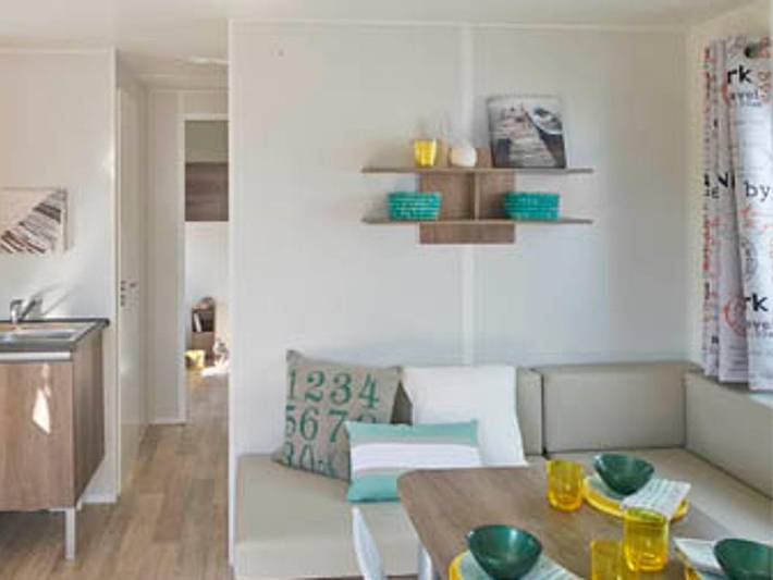 Camping Le Raguènes Plage  - Mobilheim 6 personen - Declick mit halbüberdachter Terrasse in Raguénez, Névez