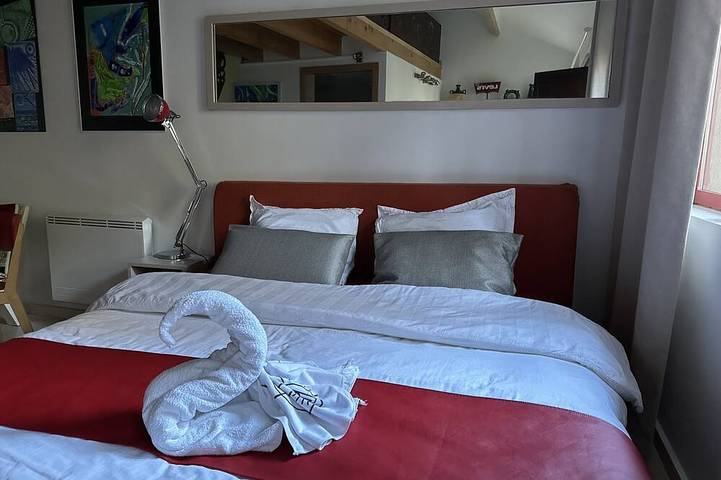 Maison de vacances pour 3 personnes, avec jardin