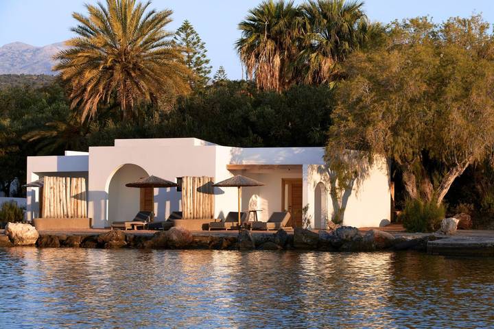Villa per 2 persone, con balcone e vista oceano in Agios Nikolaos