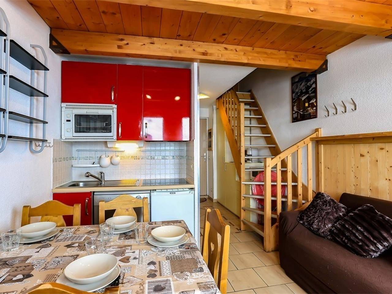 Apartamento entero, Apartamento moderno para 6 con balcón, Wifi y acceso directo a pistas en Val Thorens in Val Thorens, Les Trois Vallées