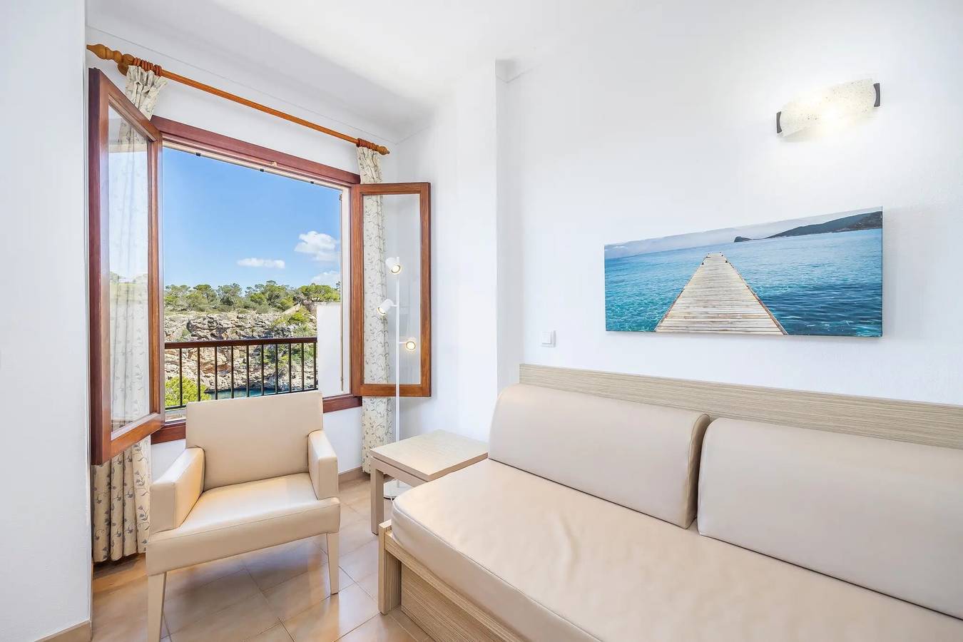 Appartement entier, Appartement 'Apto Vistas Al Mar' avec vue sur la mer, Wi-Fi et climatisation in Cala Figuera, Santanyí