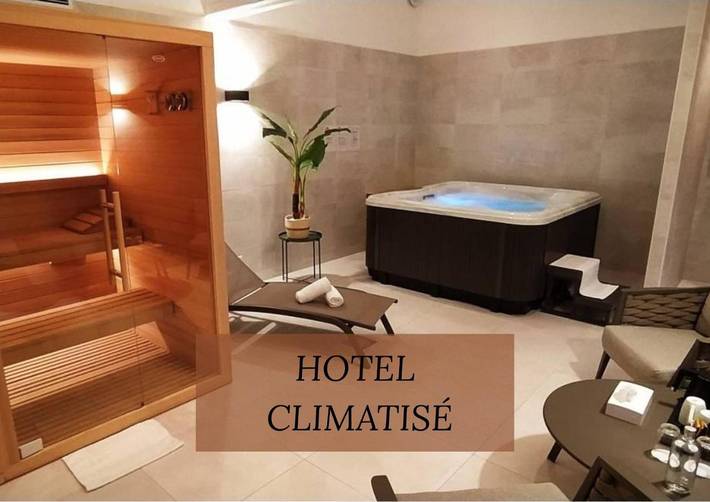 Hôtel pour 2 personnes, avec jacuzzi ainsi que terrasse et sauna - 1