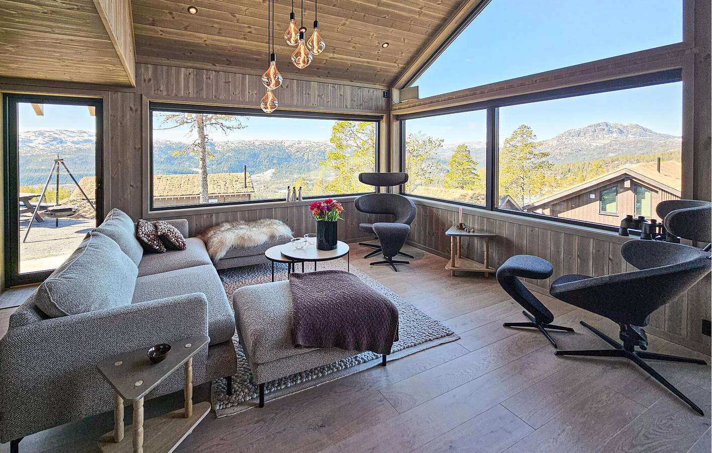 Ferienhaus für 9 Personen mit Ausblick in Hjartdal